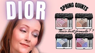 Diorshow 5 Couleurs Cannage, Limited Edition Spring 2026 - 1 look with each, swatches & comparisons 