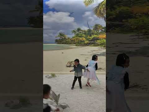 Viyyu and Kittu Playing at Beach