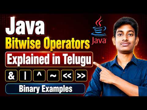 Java Bitwise Operators Explained In Telugu Binary Examples Java Tutorial
