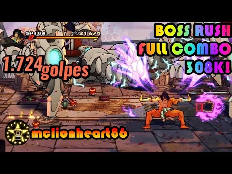 Streets of Rage 4/ V6 DLC/ Shiva/ BOSS RUSH/ Full Combo Score Attack (308k)!