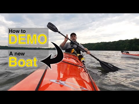 Choosing a Kayak  - How to Test Paddle a boat.
