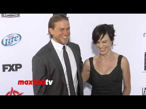 Charlie Hunnam and Maggie Siff "Sons of Anarchy" Season 6 Premiere - Christian Grey