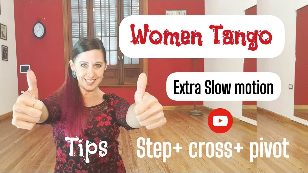 NEW💃 SLOW MOTION  #Woman Tango technique by Analía Centurión - Practice tips  👠