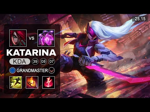 Katarina vs Vel'Koz Mid - EUW Grandmaster - Patch 25.15 Season 15