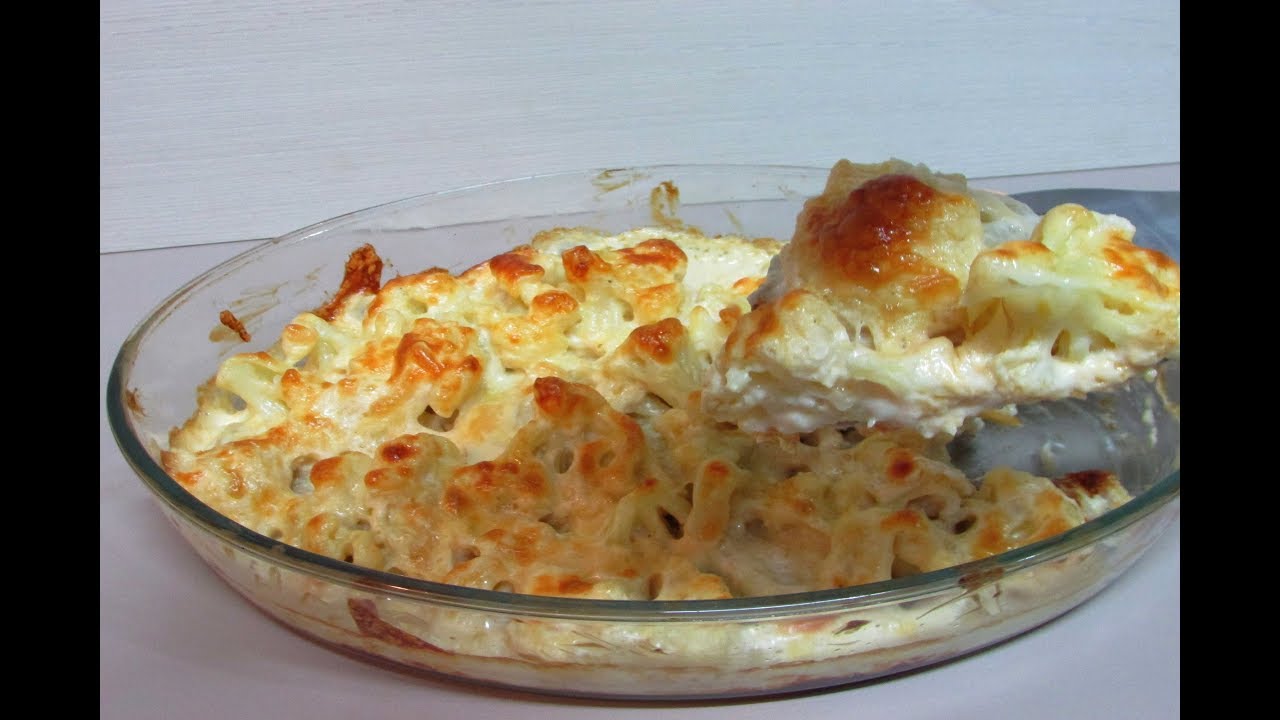 COUVE FLOR GRATINADA RÁPIDA E FÁCIL
