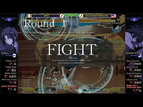 "BBR" MBAACC GRAND FINALS AT CEOTAKU 2018 - BRICK vs ASTA SCRAWTVERMILLION