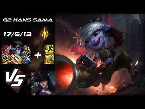 G2 Esports Hans Sama BOTTOM Tristana vs Caitlyn - EU Challenger Patch 25.S1.3
