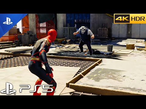 (PS5)Spider-Man No Way Home Hybrid Integrated Suit Gameplay | Next-Gen Graphics [4K 60FPS HDR]