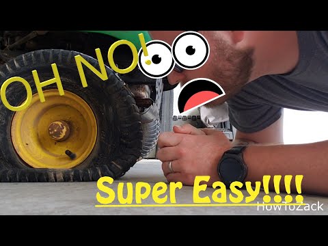 How to change a lawn mower tire *EASIEST*