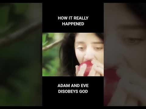 Adam And Eve (FIRST SIN 😱) | #shortclip #bible #jesus #foryou #salvation