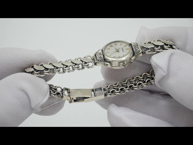 Жіночий срібний годинник 0563 Відео огляд