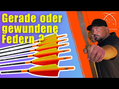📏 Gerade Befiederung 🐦 VS. 🔄 Gewundene Befiederung 🦃 | Bogensport Freier