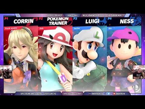 Spectrum #098   SSBU Doubles WF   Juice  Beast VS Aww8badges  DarkMATTer