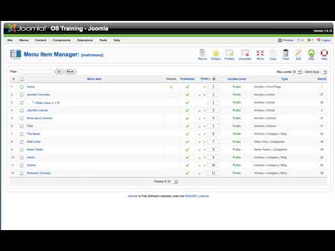 Joomla 1 5 Beginner Lesson 29 Contacts