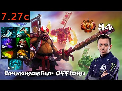 S4 Brewmaster offlane | Full Gameplay 7.27c | Dota 2 Pro Replays