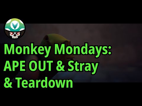 [Vinesauce] Joel [with Chat] - Monkey Mondays: APE OUT & Stray & Teardown (Part 10)