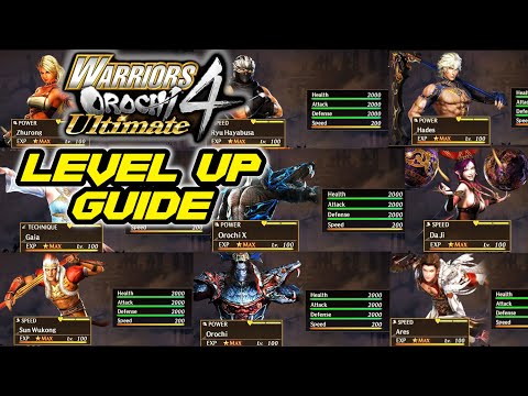 Warriors Orochi 4 Ultimate -  Level up Guide 2023