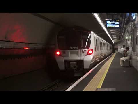 Great Northern Class 717019 Passing the ONLY National Rail deep-level underground station in London