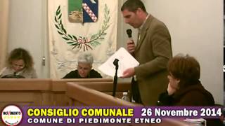 preview picture of video '26-11-2014 - Consiglio Comunale a Piedimonte Etneo - Ultima Parte'