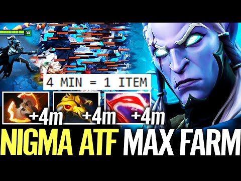 🔥 NIGMA ATF Phantom Assassin WTF 4MIN 1ITEM — Fast Fury 120% Cleave Biggest Stack Farming Dota 2 Pro
