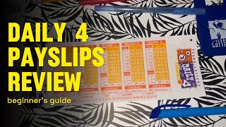 How To Complete Texas Daily 4 Pay Slip $$$