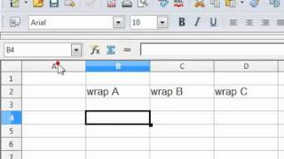 How to copy an move cells in an OpenOffice Calc spreadsheet