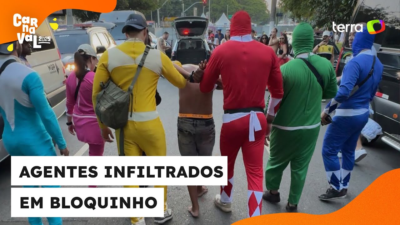 Policiais fantasiados de Power Rangers prendem suspeito de roubo em SP