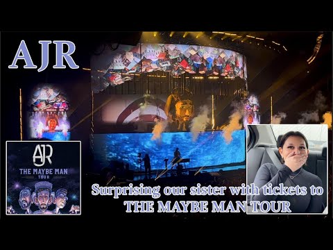AJR The Maybe Man Tour Concert Vlog TD Garden (Surprising our sister with tickets) FLASH WARNING ⚠️