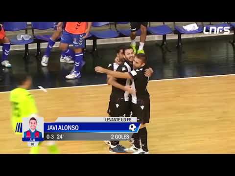 Gol Javi Alonso(0-3) Viña Albali Valdepeñas - Levante UD FS. J1, 1Div. LNFS