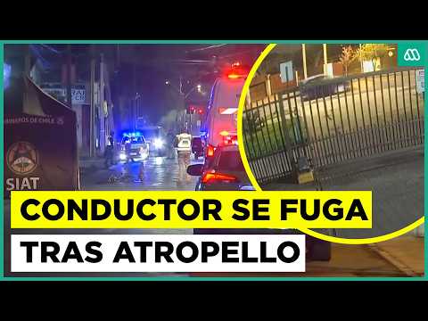 Conductor se fugó sin ayudar a víctima tras atropellarla