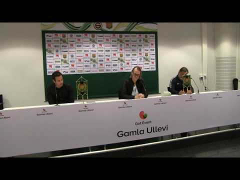 Presskonferens efter GAIS - AFC United