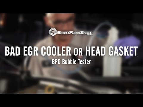 Bad EGR Cooler or Head Gasket; 6.0L Power Stroke