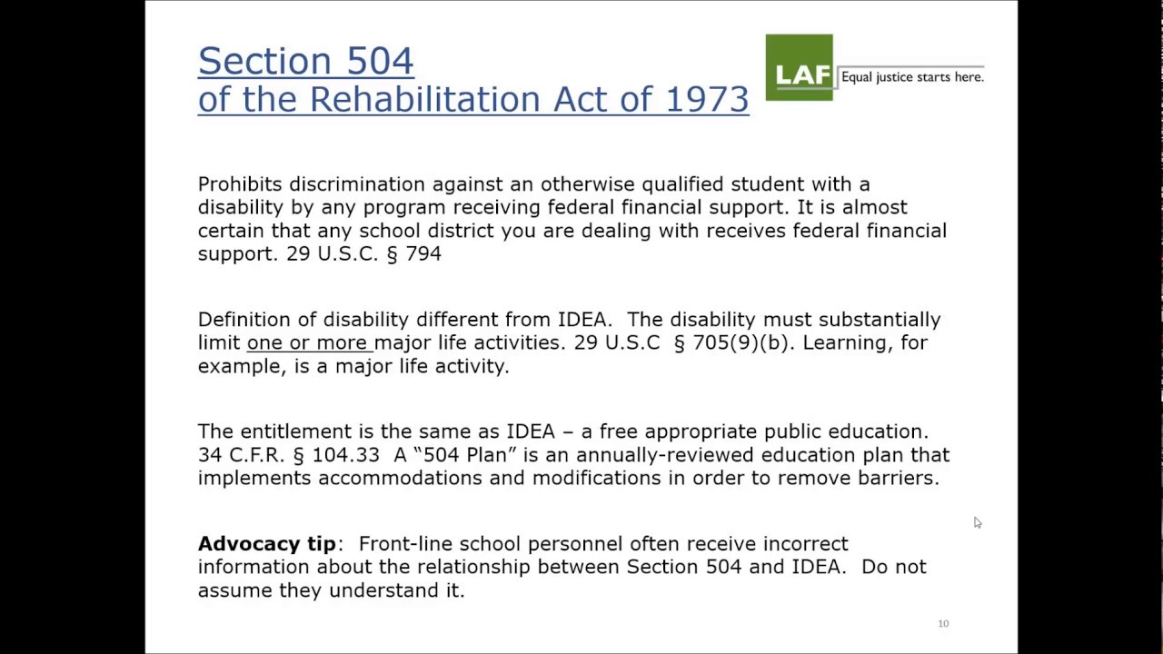 Basics of Education Advocacy: Special Education (1 of 3)