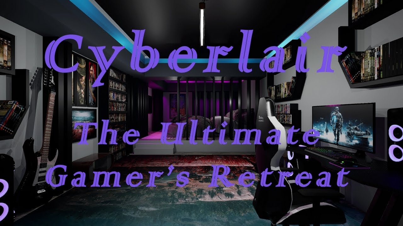 CyberLair De ultieme gamersretraite Jonge kamer en slaapkamer 3D Model