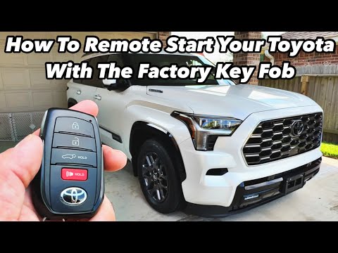 How To Remote Start Toyota Sequoia & Tundra With Remote Key Fob 2022-2026
