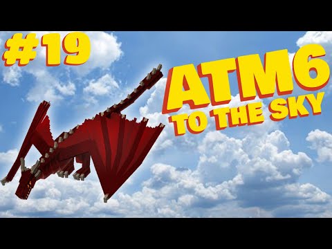 CyberFuel Studios - MINECRAFT ATM6 TO THE SKY | The Other Dimension & Dragon Hunting | EP 19 | Modded Minecraft 1.16.5