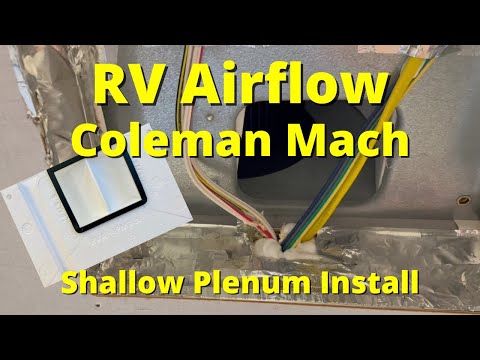 RV Airflow Rockwood Flagstaff Shallow Plenum Install Wiring Obstruction Coleman Mach Air Conditioner