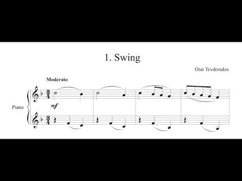 Otar Tevdoradze -  Swing, n. 1 from the Cycle "Piano Pieces for Children (3rd Album)"