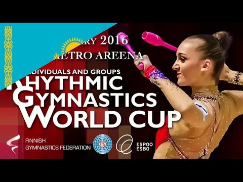 Sabina ASHIRBAYEVA Ribbon Final Rhythmic Gymnastics World Cup 2016 Espoo