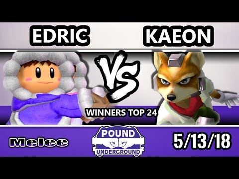 Pound Underground - Edric (Ice Climbers) Vs. Kaeon (Fox) Smash Melee Winners Top 24