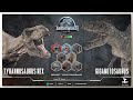 T Rex Vs Giga With Healthbars
