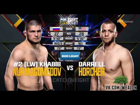 Khabib Nurmagomedov vs  Darrell Horcher vk com wealon