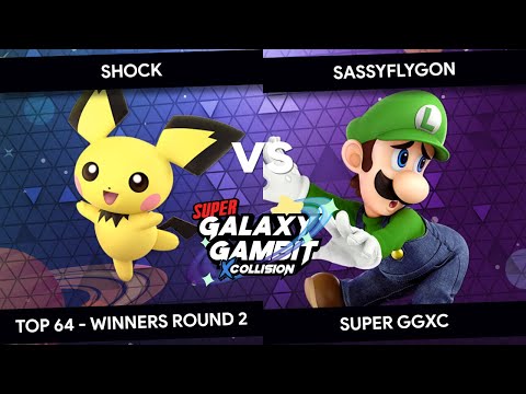 Super GGxC - Shock (Pichu) vs SassyFlygon (Luigi) - Top 64 - Winners Round 2
