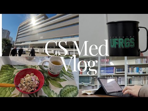 Med Vlog | UFRGS: início do segundo ano: intermed, hospital, RU, estudos 🩺