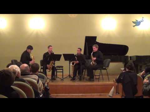 Saxophone Quartet - Michael Nyman. Song for Tony. First part