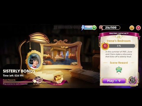 June's Journey Secrets 23R Scene 22 Irene's Bedroom Silhouette Mode 4k HD 