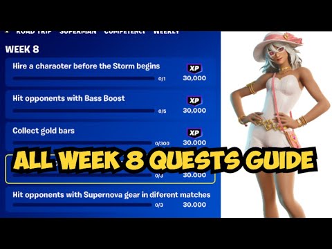 Fortnite All WEEK 8 Quests - How to EASILY Complete WEEK 8 Challenges in Chapter 6 Season 3