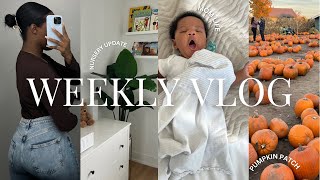 VLOG: PUMPKIN PATCH + NURSERY UPDATES + HALLOWEEN BDAY PARTY + PP BALDING