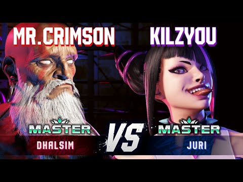 SF6 ▰ MISTER CRIMSON (Dhalsim) vs KILZYOU (Juri) ▰ Ranked Matches ▰ High Level Gameplay