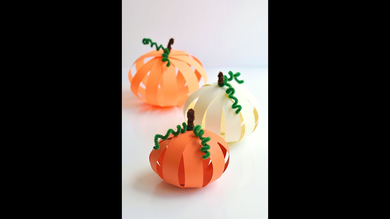 Easy Paper Pumpkin Craft